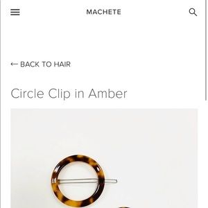 Machete Circle Hair Clips